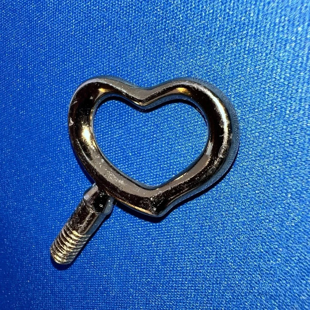 HEART-SHAPE INK PEN vtg writing instrument 1960s golden ballpoint Slim No Ink